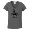 Ladies Heavy Cotton ™ 100% Cotton V Neck T Shirt Thumbnail
