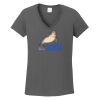 Ladies Heavy Cotton ™ 100% Cotton V Neck T Shirt Thumbnail