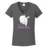 Ladies Heavy Cotton ™ 100% Cotton V Neck T Shirt Thumbnail