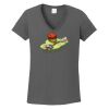 Ladies Heavy Cotton ™ 100% Cotton V Neck T Shirt Thumbnail