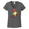 Ladies Heavy Cotton ™ 100% Cotton V Neck T Shirt Thumbnail