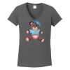 Ladies Heavy Cotton ™ 100% Cotton V Neck T Shirt Thumbnail