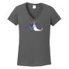 Ladies Heavy Cotton ™ 100% Cotton V Neck T Shirt Thumbnail