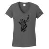 Ladies Heavy Cotton ™ 100% Cotton V Neck T Shirt Thumbnail