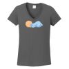 Ladies Heavy Cotton ™ 100% Cotton V Neck T Shirt Thumbnail