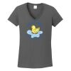 Ladies Heavy Cotton ™ 100% Cotton V Neck T Shirt Thumbnail