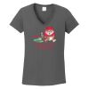 Ladies Heavy Cotton ™ 100% Cotton V Neck T Shirt Thumbnail