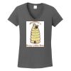 Ladies Heavy Cotton ™ 100% Cotton V Neck T Shirt Thumbnail