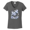 Ladies Heavy Cotton ™ 100% Cotton V Neck T Shirt Thumbnail