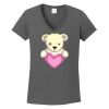 Ladies Heavy Cotton ™ 100% Cotton V Neck T Shirt Thumbnail