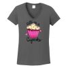 Ladies Heavy Cotton ™ 100% Cotton V Neck T Shirt Thumbnail