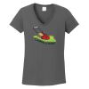 Ladies Heavy Cotton ™ 100% Cotton V Neck T Shirt Thumbnail