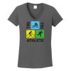 Ladies Heavy Cotton ™ 100% Cotton V Neck T Shirt Thumbnail