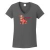 Ladies Heavy Cotton ™ 100% Cotton V Neck T Shirt Thumbnail