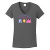 Ladies Heavy Cotton ™ 100% Cotton V Neck T Shirt Thumbnail