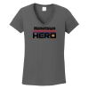 Ladies Heavy Cotton ™ 100% Cotton V Neck T Shirt Thumbnail