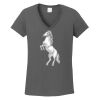 Ladies Heavy Cotton ™ 100% Cotton V Neck T Shirt Thumbnail
