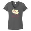 Ladies Heavy Cotton ™ 100% Cotton V Neck T Shirt Thumbnail