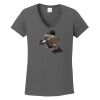 Ladies Heavy Cotton ™ 100% Cotton V Neck T Shirt Thumbnail