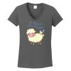 Ladies Heavy Cotton ™ 100% Cotton V Neck T Shirt Thumbnail