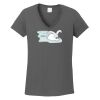 Ladies Heavy Cotton ™ 100% Cotton V Neck T Shirt Thumbnail