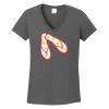 Ladies Heavy Cotton ™ 100% Cotton V Neck T Shirt Thumbnail