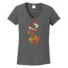 Ladies Heavy Cotton ™ 100% Cotton V Neck T Shirt Thumbnail