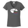 Ladies Heavy Cotton ™ 100% Cotton V Neck T Shirt Thumbnail