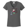 Ladies Heavy Cotton ™ 100% Cotton V Neck T Shirt Thumbnail