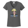 Ladies Heavy Cotton ™ 100% Cotton V Neck T Shirt Thumbnail