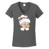 Ladies Heavy Cotton ™ 100% Cotton V Neck T Shirt Thumbnail
