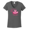 Ladies Heavy Cotton ™ 100% Cotton V Neck T Shirt Thumbnail