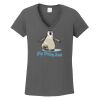 Ladies Heavy Cotton ™ 100% Cotton V Neck T Shirt Thumbnail