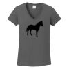 Ladies Heavy Cotton ™ 100% Cotton V Neck T Shirt Thumbnail
