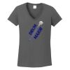Ladies Heavy Cotton ™ 100% Cotton V Neck T Shirt Thumbnail