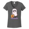 Ladies Heavy Cotton ™ 100% Cotton V Neck T Shirt Thumbnail