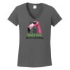Ladies Heavy Cotton ™ 100% Cotton V Neck T Shirt Thumbnail
