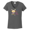 Ladies Heavy Cotton ™ 100% Cotton V Neck T Shirt Thumbnail