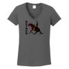 Ladies Heavy Cotton ™ 100% Cotton V Neck T Shirt Thumbnail