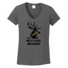 Ladies Heavy Cotton ™ 100% Cotton V Neck T Shirt Thumbnail
