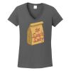 Ladies Heavy Cotton ™ 100% Cotton V Neck T Shirt Thumbnail