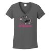 Ladies Heavy Cotton ™ 100% Cotton V Neck T Shirt Thumbnail