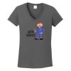 Ladies Heavy Cotton ™ 100% Cotton V Neck T Shirt Thumbnail