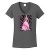 Ladies Heavy Cotton ™ 100% Cotton V Neck T Shirt Thumbnail