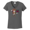 Ladies Heavy Cotton ™ 100% Cotton V Neck T Shirt Thumbnail