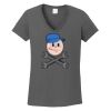 Ladies Heavy Cotton ™ 100% Cotton V Neck T Shirt Thumbnail