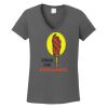 Ladies Heavy Cotton ™ 100% Cotton V Neck T Shirt Thumbnail