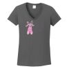 Ladies Heavy Cotton ™ 100% Cotton V Neck T Shirt Thumbnail