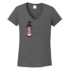 Ladies Heavy Cotton ™ 100% Cotton V Neck T Shirt Thumbnail