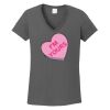 Ladies Heavy Cotton ™ 100% Cotton V Neck T Shirt Thumbnail